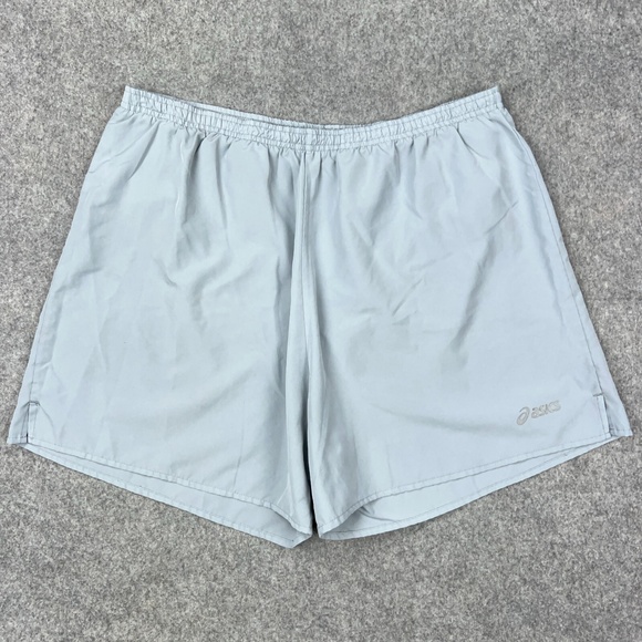Asics Shorts Mens XL Gray Athletic Gym Active Work Out Running‎ Training Lined - Picture 1 of 11